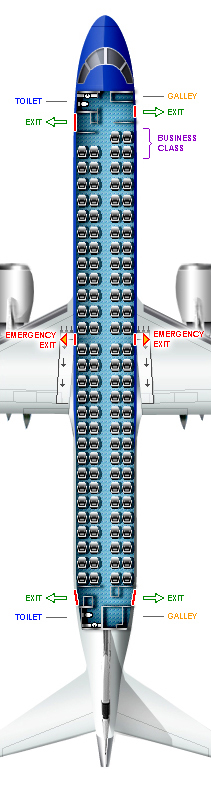 Embraer E90 Seating Chart